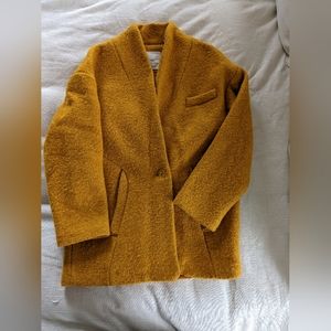 Mango Wool Blend Boucle Coat